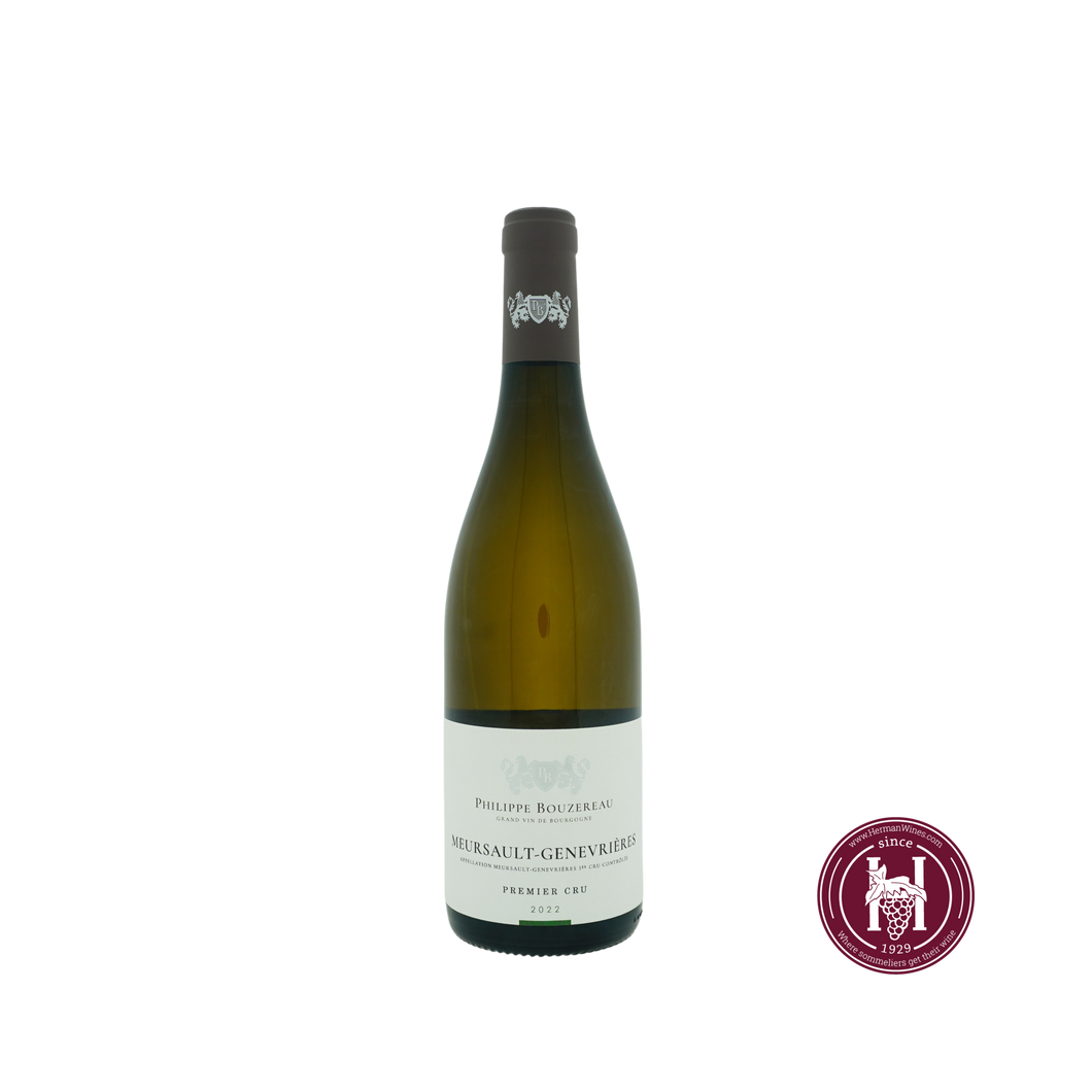 Meursault 1er cru Genevrieres - Philippe Bouzereau - 2022 - 0.75 L - Frankrijk - Bourgogne - Wit