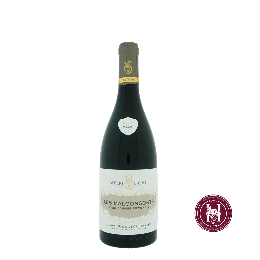 Vosne Romanee 1er cru Malonsorts - Domaine du Clos Frantin (Albert Bichot) - 2021 - 0.75 L - Frankrijk - Bourgogne - Rood