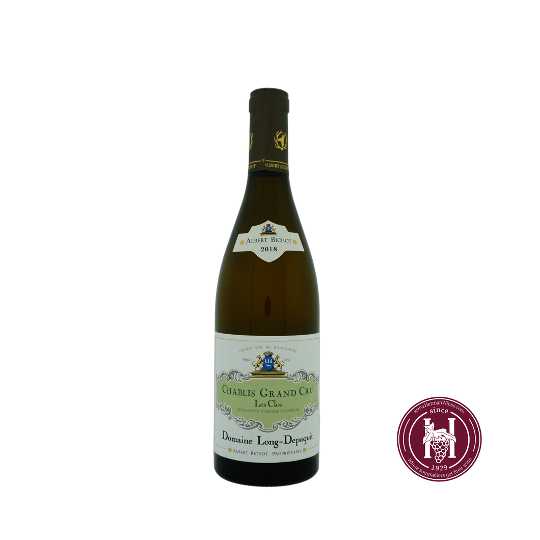 Chablis G.C. les Clos - Domaine Long-Depaquit (Albert Bichot) - 2018 - 0.75 L - Frankrijk - Bourgogne - Wit