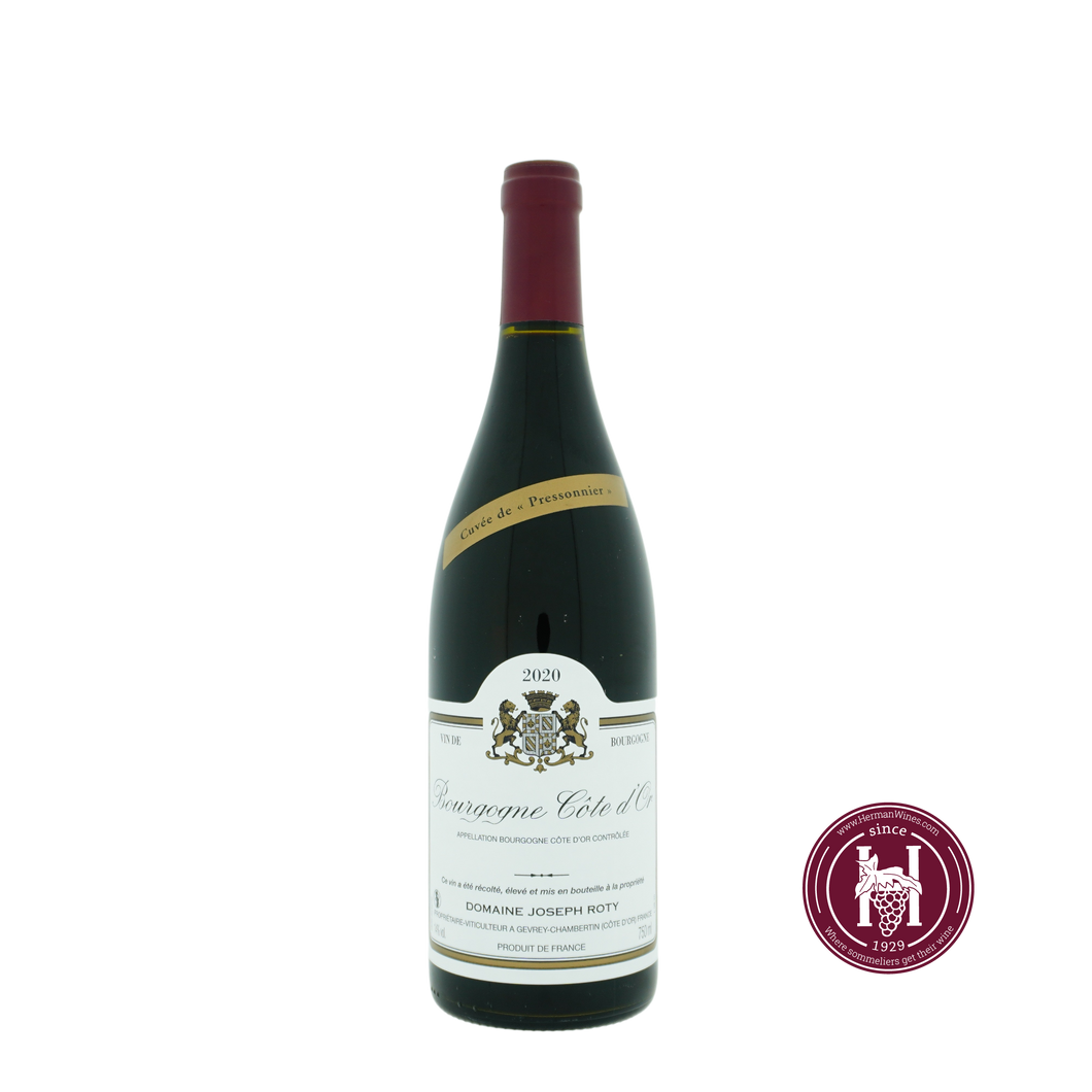 Bourgogne Rouge Cuvee de Pressonnier - Domaine Joseph Roty - 2020 - 0.75L - Frankrijk - Bourgogne - Rood