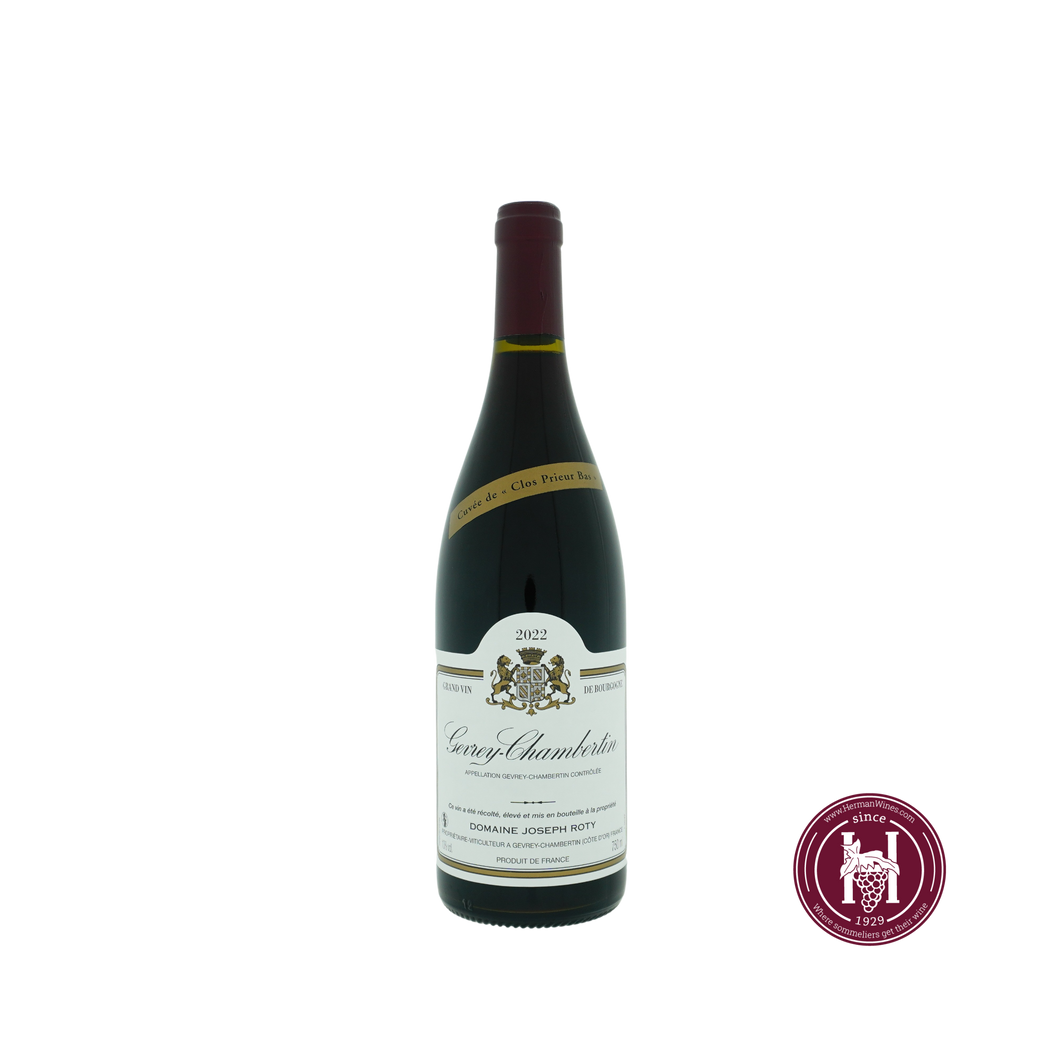 Gevrey Chambertin cuvee de Clos Prieur Bas - Domaine Joseph Roty - 2022 - 0.75 L - Frankrijk - Bourgogne - Rood