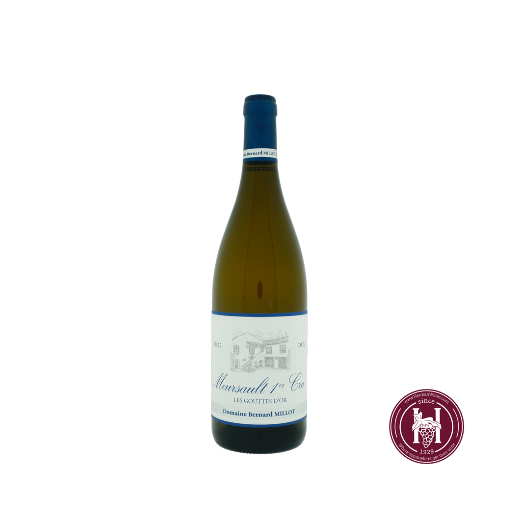Meursault 1er cru les Gouttes d'Or - Domaine Bernard Millot - 2022 - 0.75 L - Frankrijk - Bourgogne - Wit