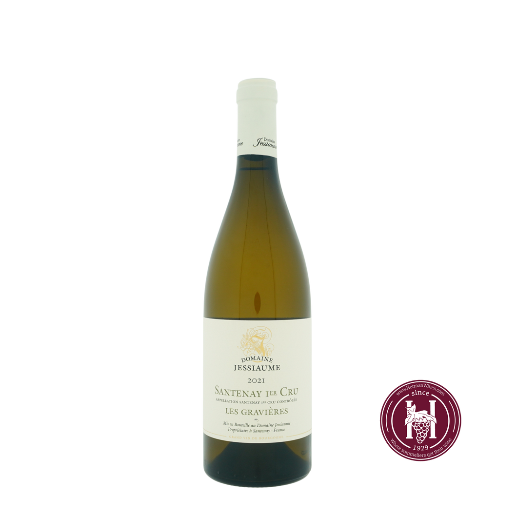 Santenay 1er cru les Gravieres blanc - Domaine Jessiaume - 2021 - 0.75L - Frankrijk - Bourgogne - Wit