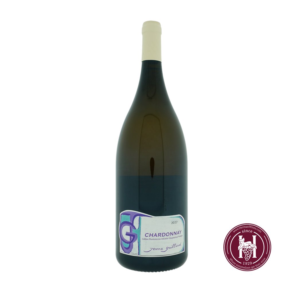 Chardonnay IGP Collines Rhodaniennes - Jeanne Gaillard - 2022 - 1.5L - Frankrijk - Rhône - Wit