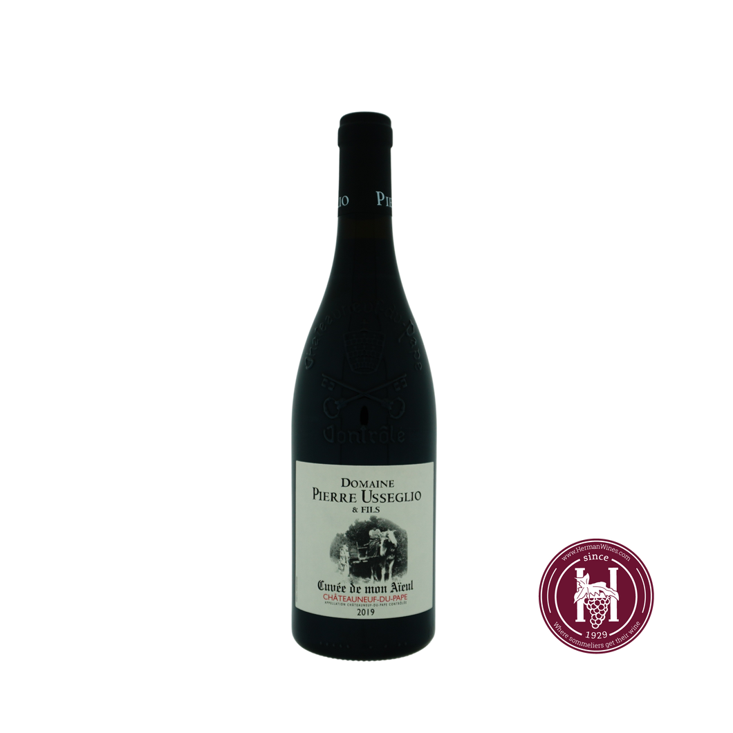 Chateauneuf du Pape Cuvee de Mon Aieul - Domaine Pierre Usseglio et Fils - 2019 - 0.75 L - Frankrijk - Rhône - Rood