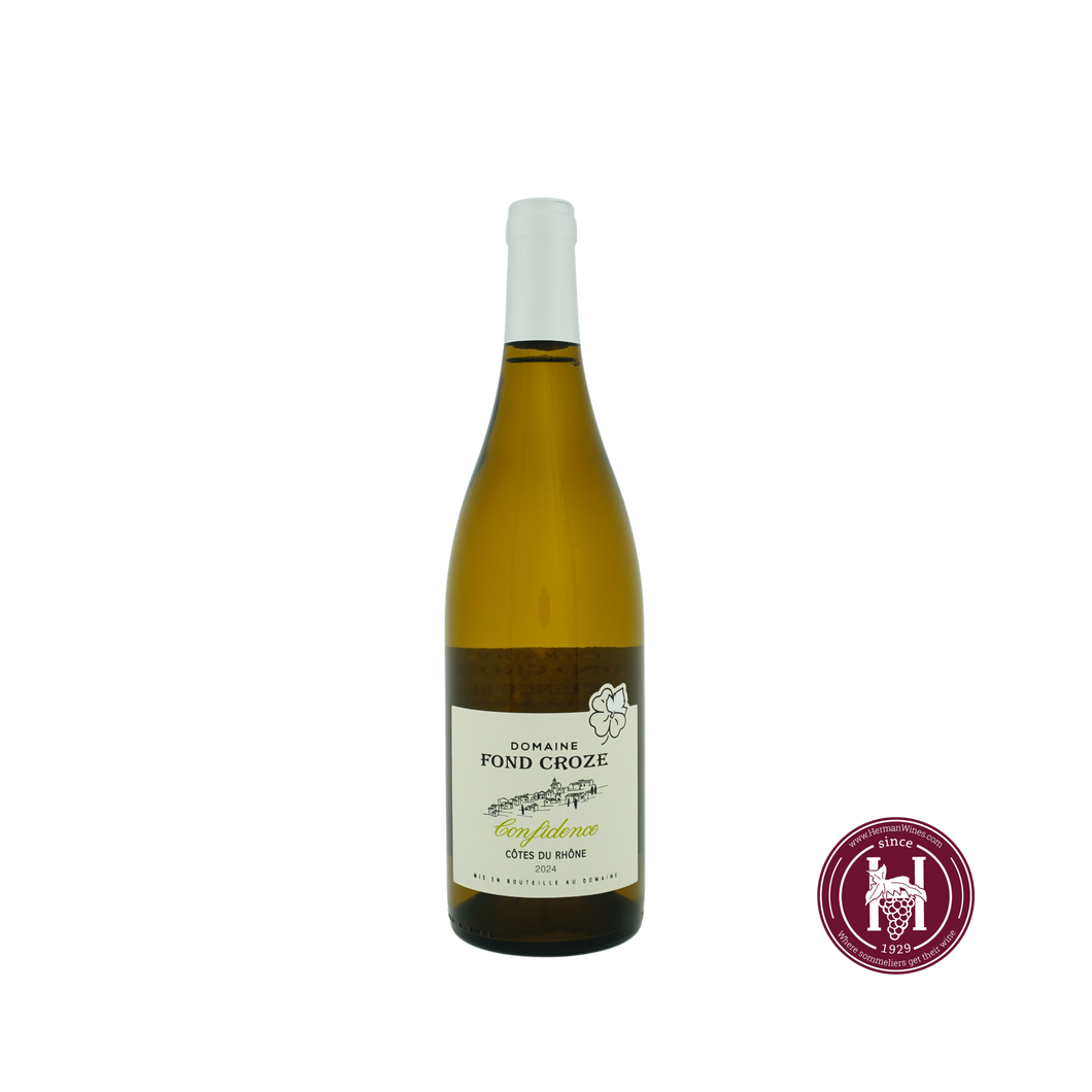 Confidence Côtes du Rhône blanc - Fond Croze - 2024 - 0.75 L - Frankrijk - Rhône - Wit