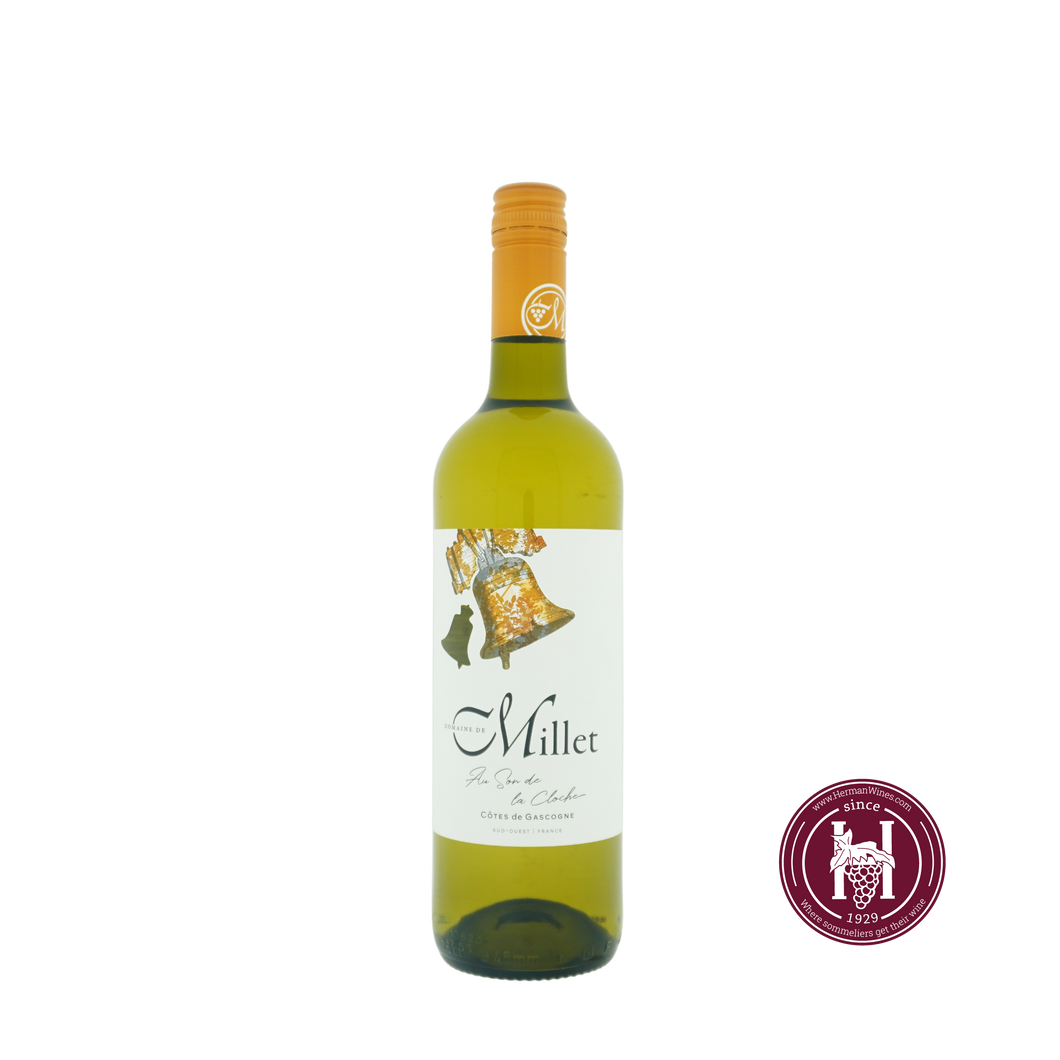Ugni Blanc Colombard Vin de Pays des Cotes de Gascogne - Domaine de Millet - 2022 - 0.75L - Frankrijk - Zuidwesten - Wit
