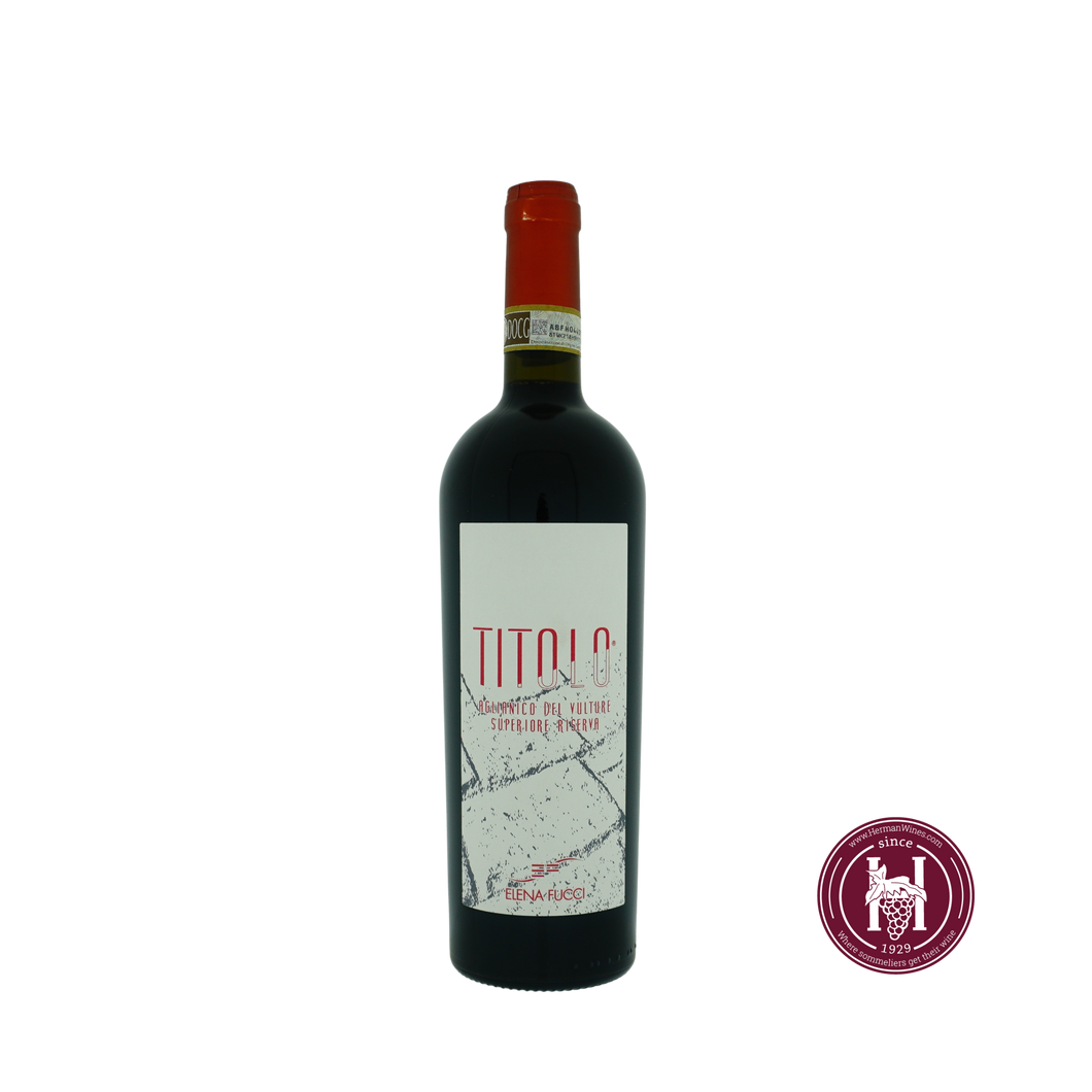 Titolo Aglianico del Vulture Superiore Riserva - Elena Fucci - 2019 - 0.75 L - Italië - Basilicata - Rood