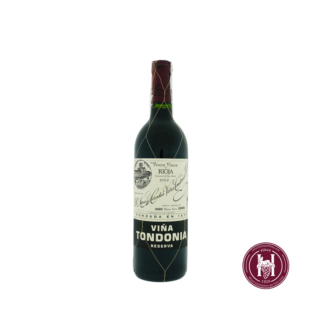 Rioja vina Tondonia tinto Reserva - Bodegas R. López de Heredia Vina Tondonia - 2012 - 0.75 L - Spanje - La Rioja - Rood