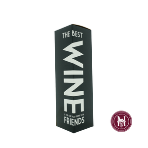 Kokerdoos Best Wine You Drink With Friends 1-fles - Geschenkverpakking