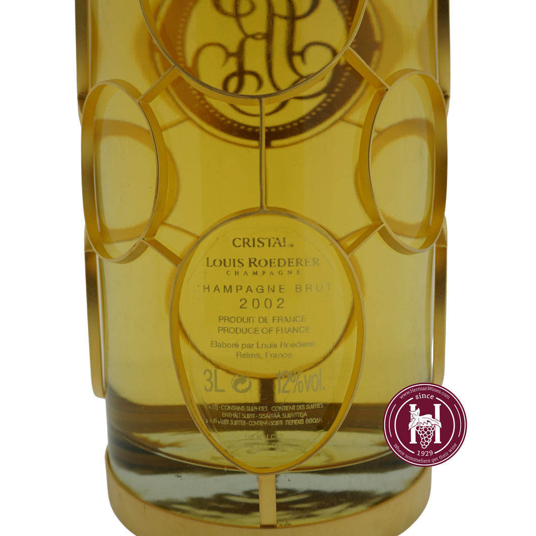 Champagne Cristal Gold Limited Edition - Louis Roederer - 2002 - 3000 - Mousserende wijnen - Frankrijk - HermanWines