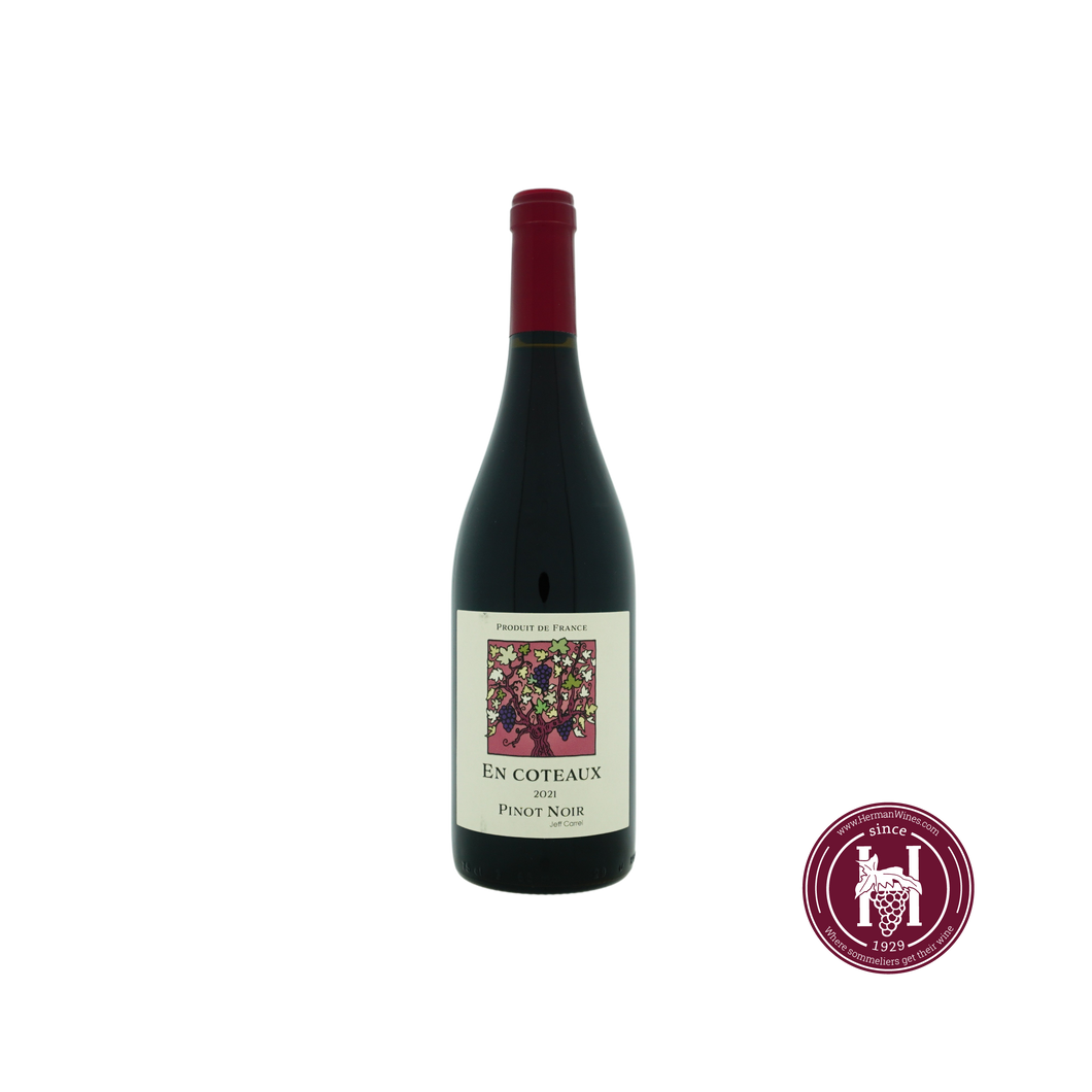 Pinot Noir En Coteaux - Jeff Carrel, Vin De Pays D'Oc - 2021 - 0.75L - Frankrijk - Languedoc-Roussillon - Rood - HermanWines