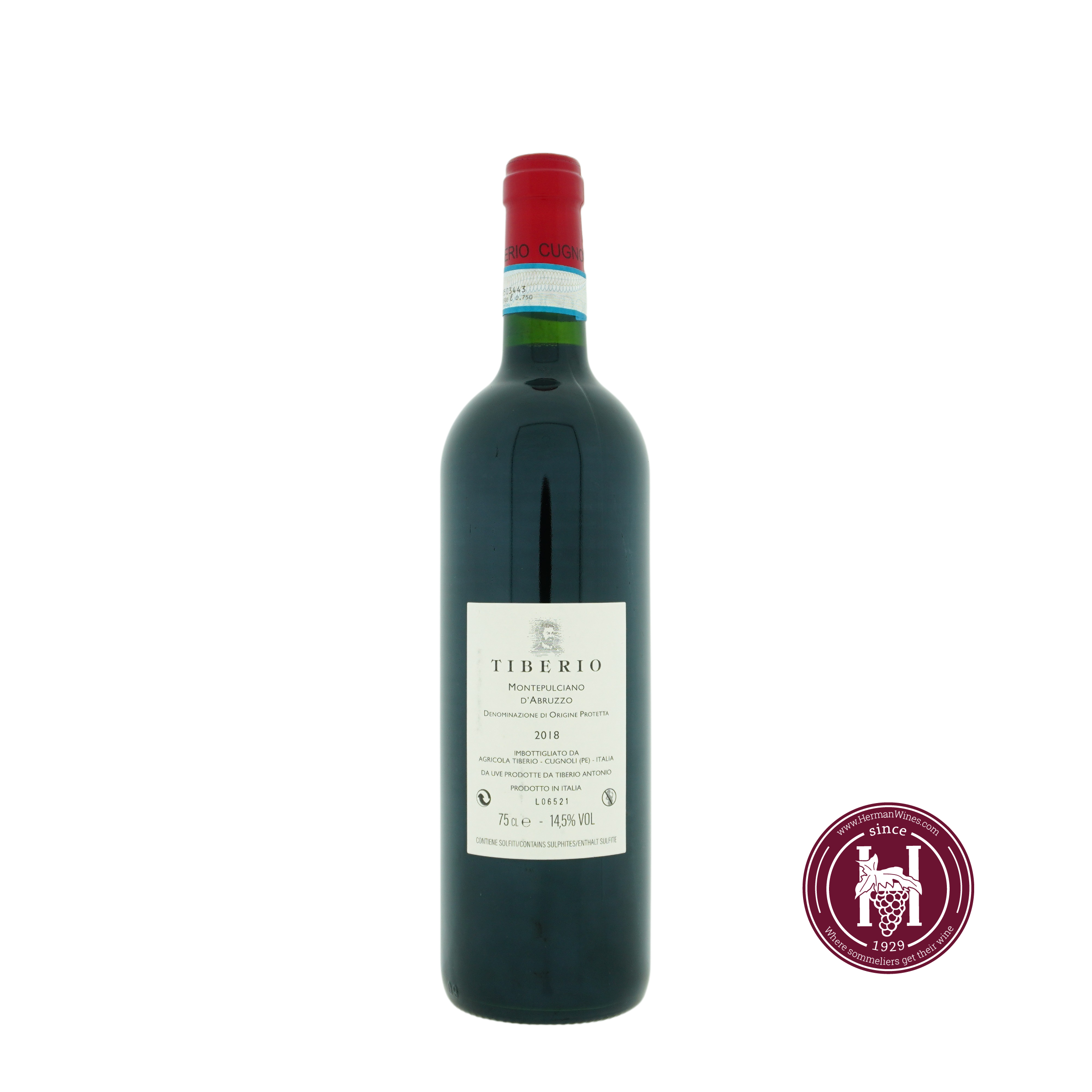 Montepulciano d Abruzzo Archivio Tiberio 2018 0.75L Itali Abruzzen Rood